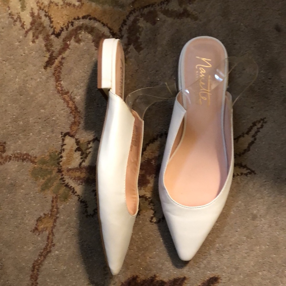 Nanette Lapore white slight backs Size 9.5 - Picture 3 of 5